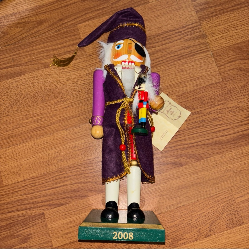 Limited Edition 2008 15” Holiday Christmas Decor Nutcracker Bernard Klaus Purple